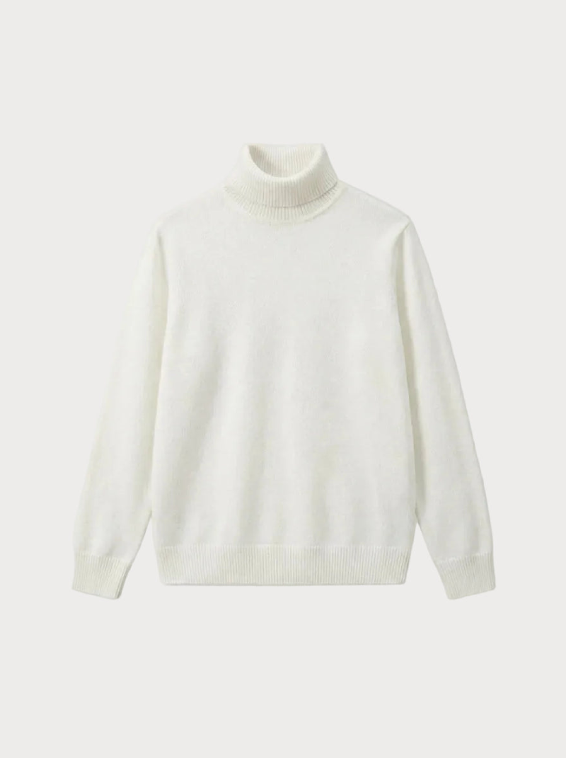 Knitted turtleneck White