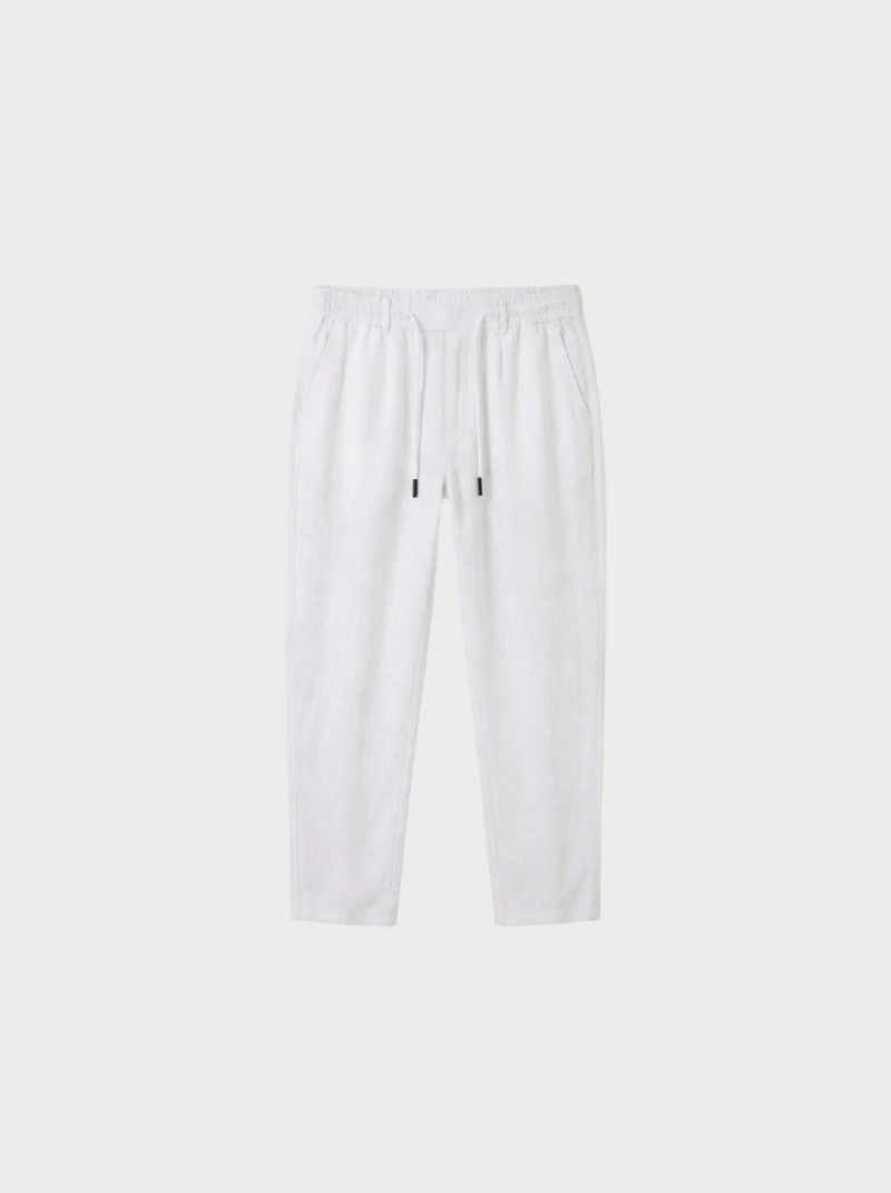 Linen Manor Trousers White