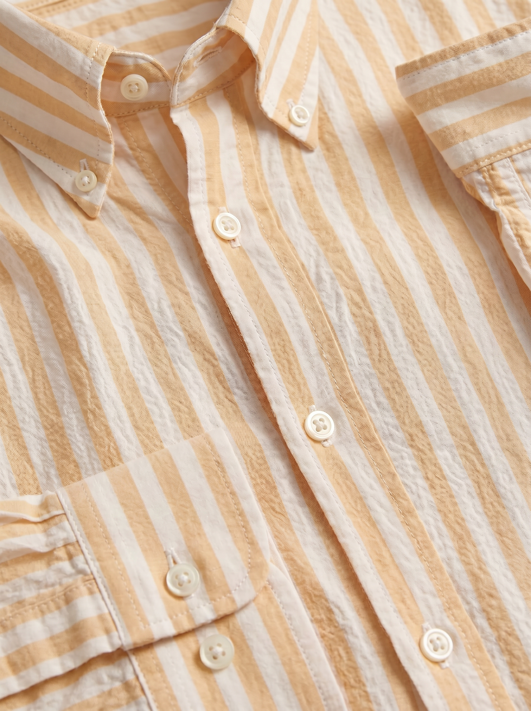 The Amalfi Seersucker Shirt Yellow