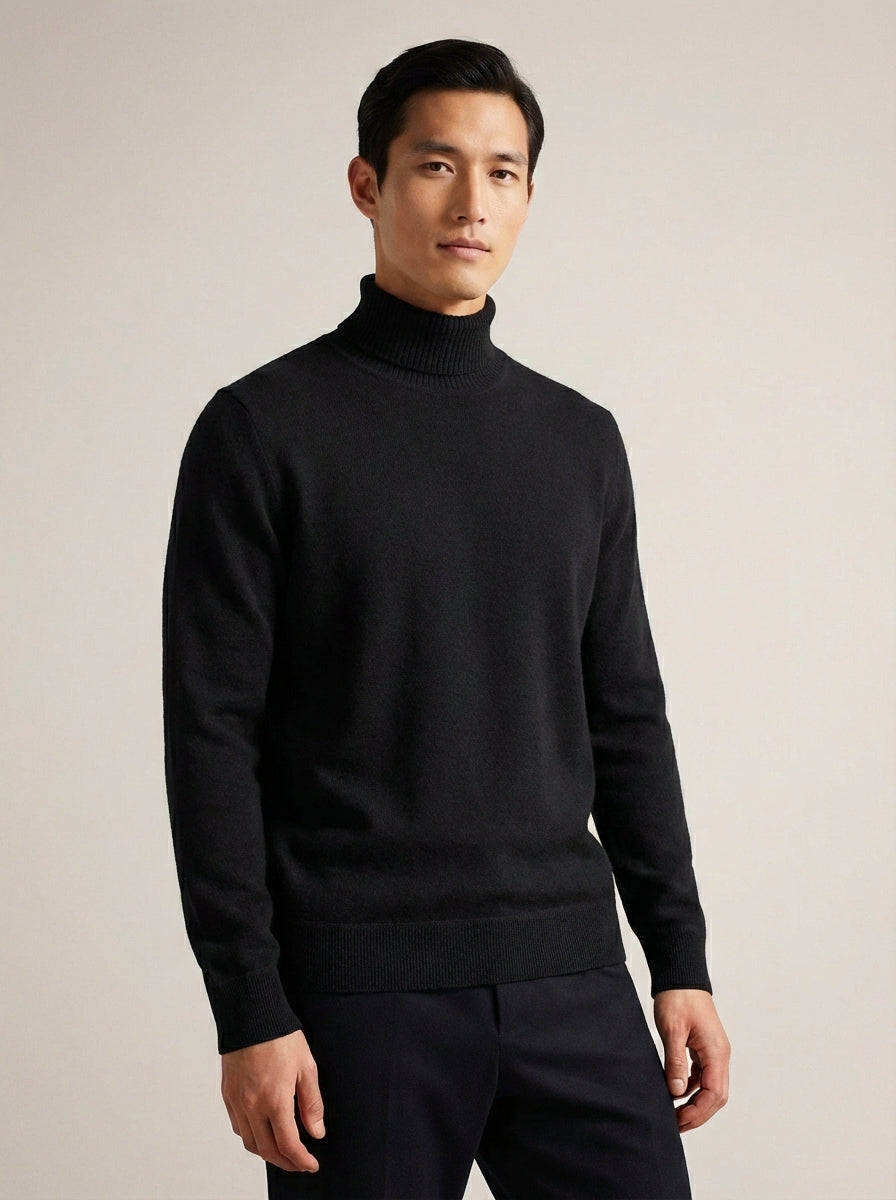Knitted turtleneck Black