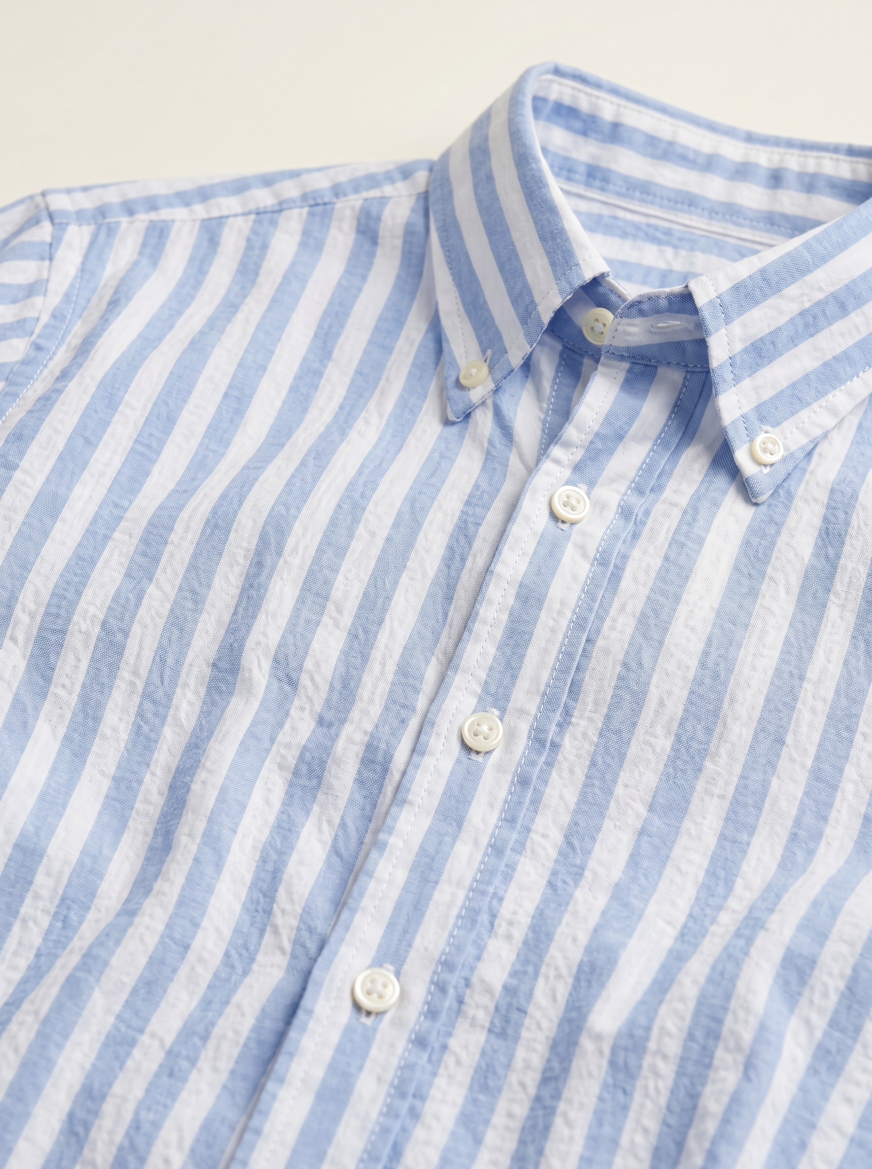 The Amalfi Seersucker Shirt Blue