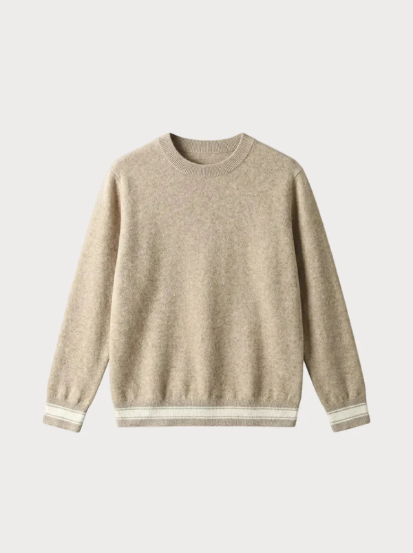 Cashmere Crew Neck Sweater Beige