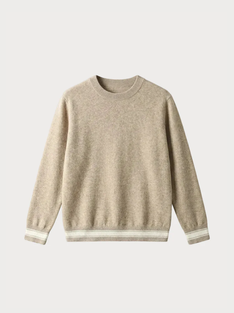Cashmere Crew Neck Sweater Beige