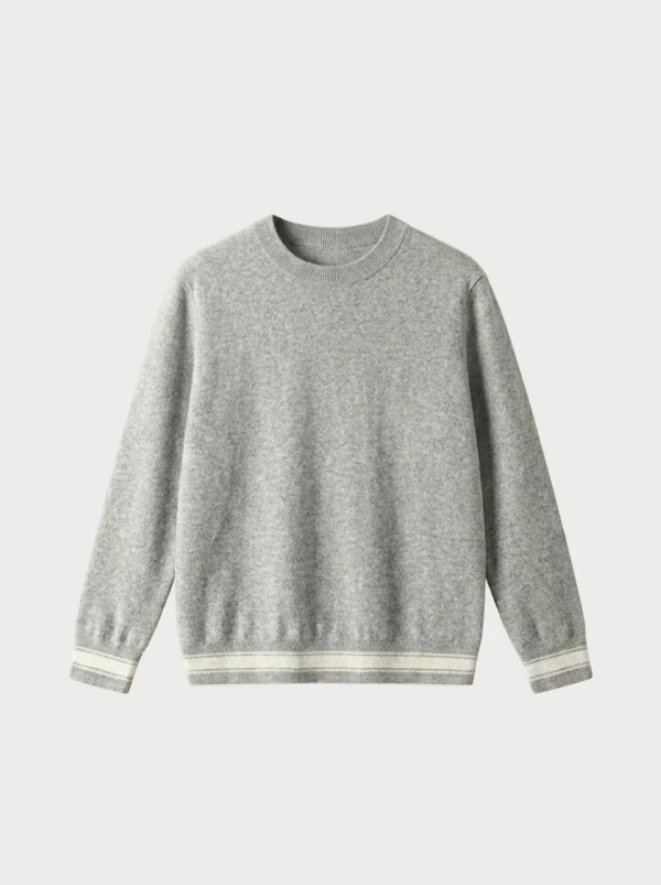 Cashmere Crew Neck Sweater gray