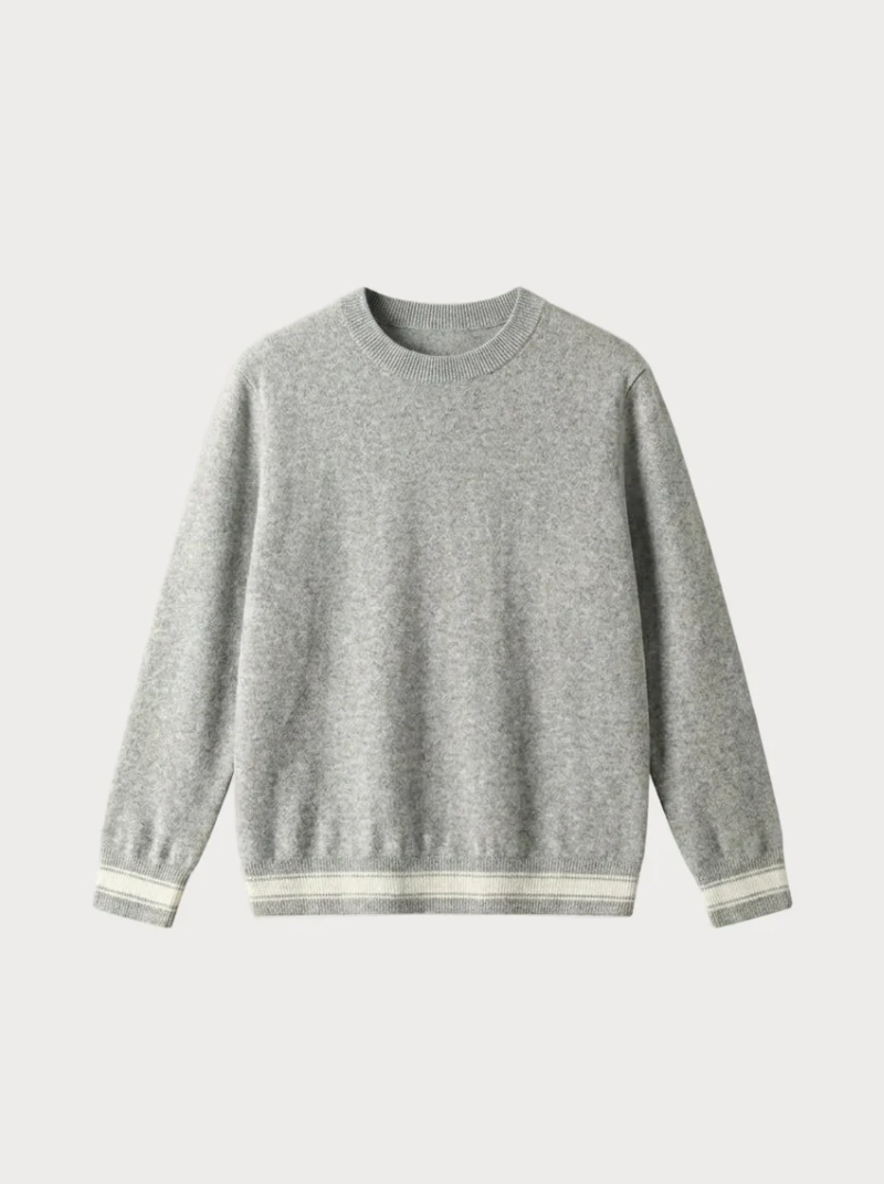 Cashmere Crew Neck Sweater gray