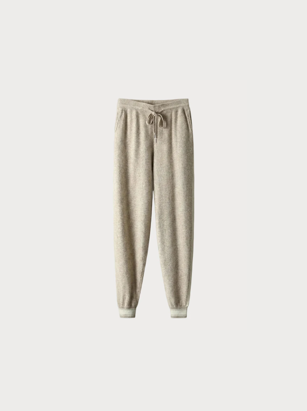 Cashmere trousers beige