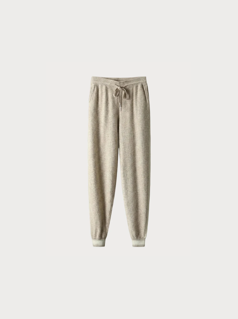 Cashmere trousers beige