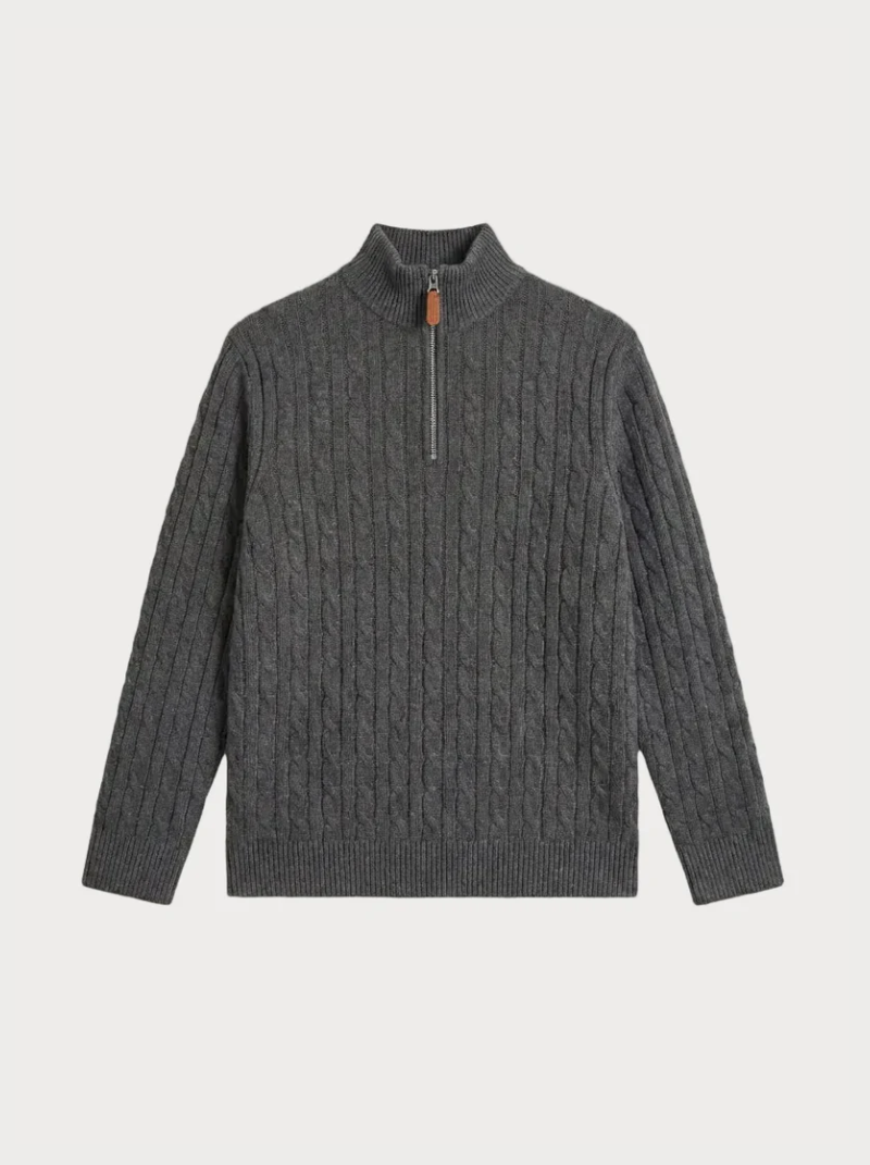 Classic Retro Knit Dark Grey