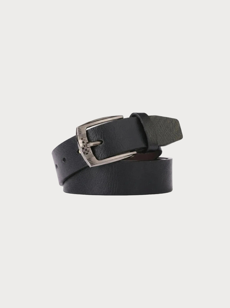 Essential Leather Belt Black