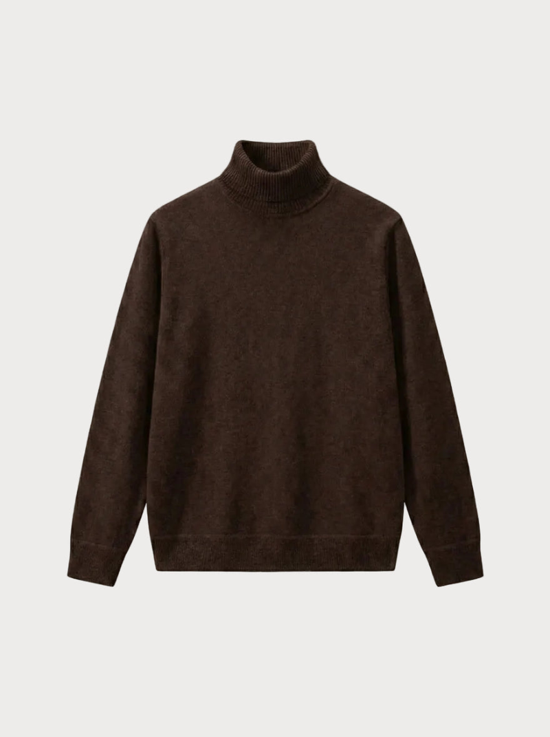 Knitted turtleneck Brown