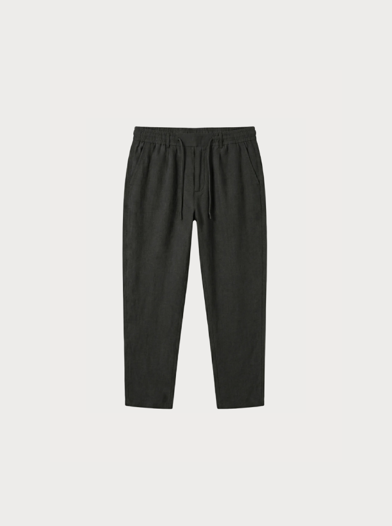 Linen Manor Trousers black