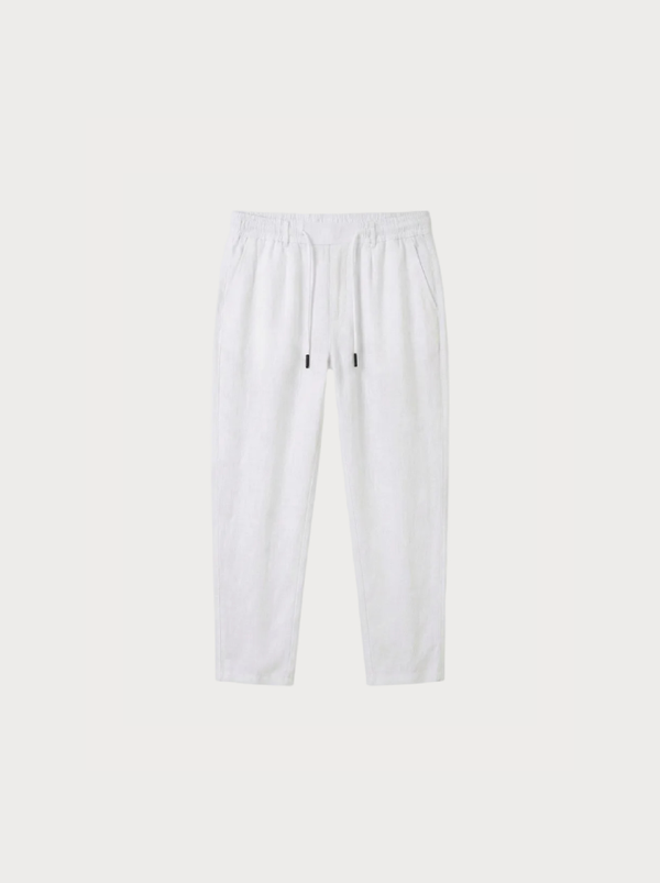 Linen Manor Trousers White