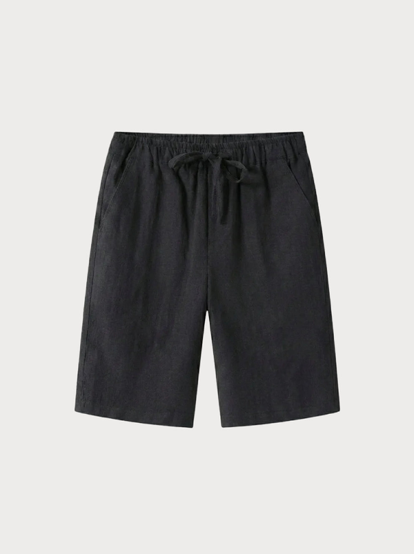 Linen Summer Shorts Black