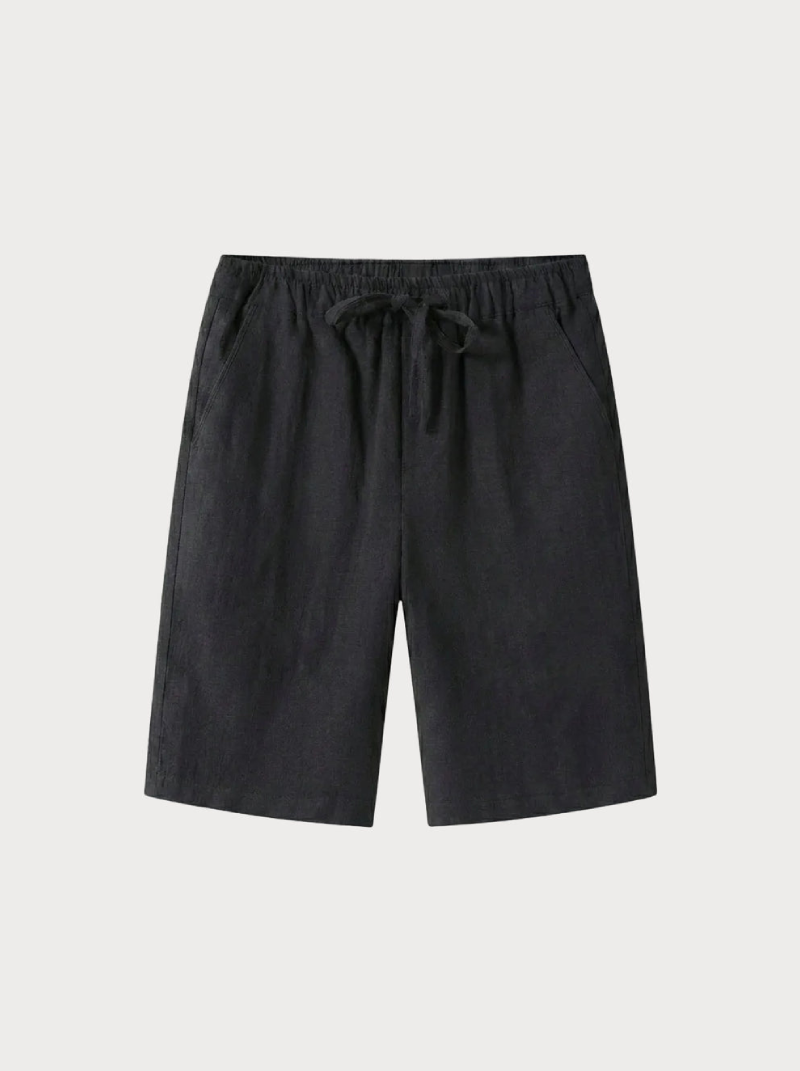 Linen Summer Shorts Black