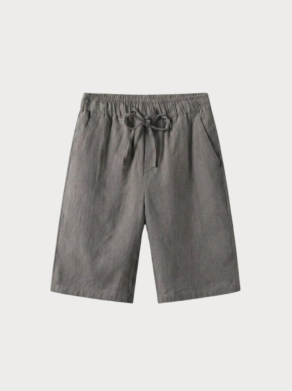 Linen Summer Shorts Dark Gray