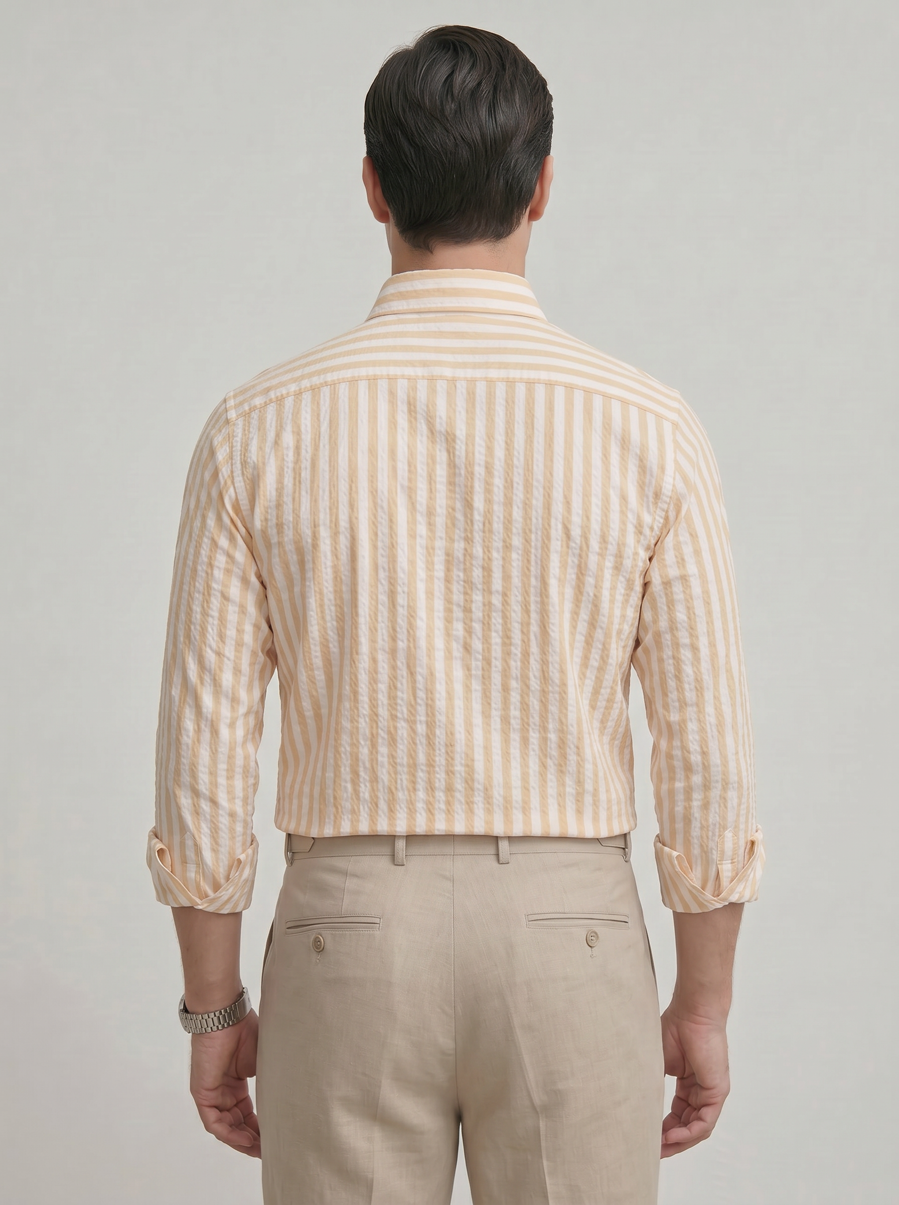 The Amalfi Seersucker Shirt Yellow