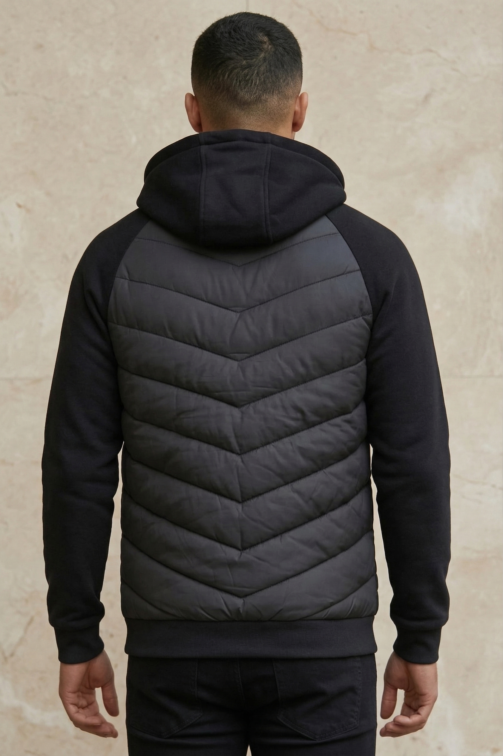 Modern Quilted Jacket Grey