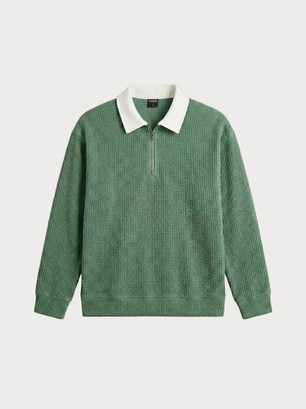 Waffle Structure Knit Green