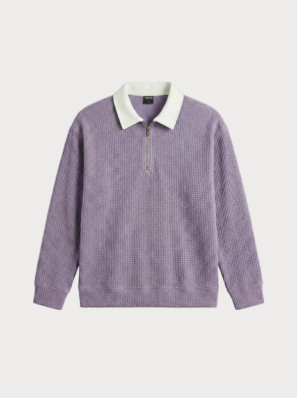 Waffle Structure Knit Violet