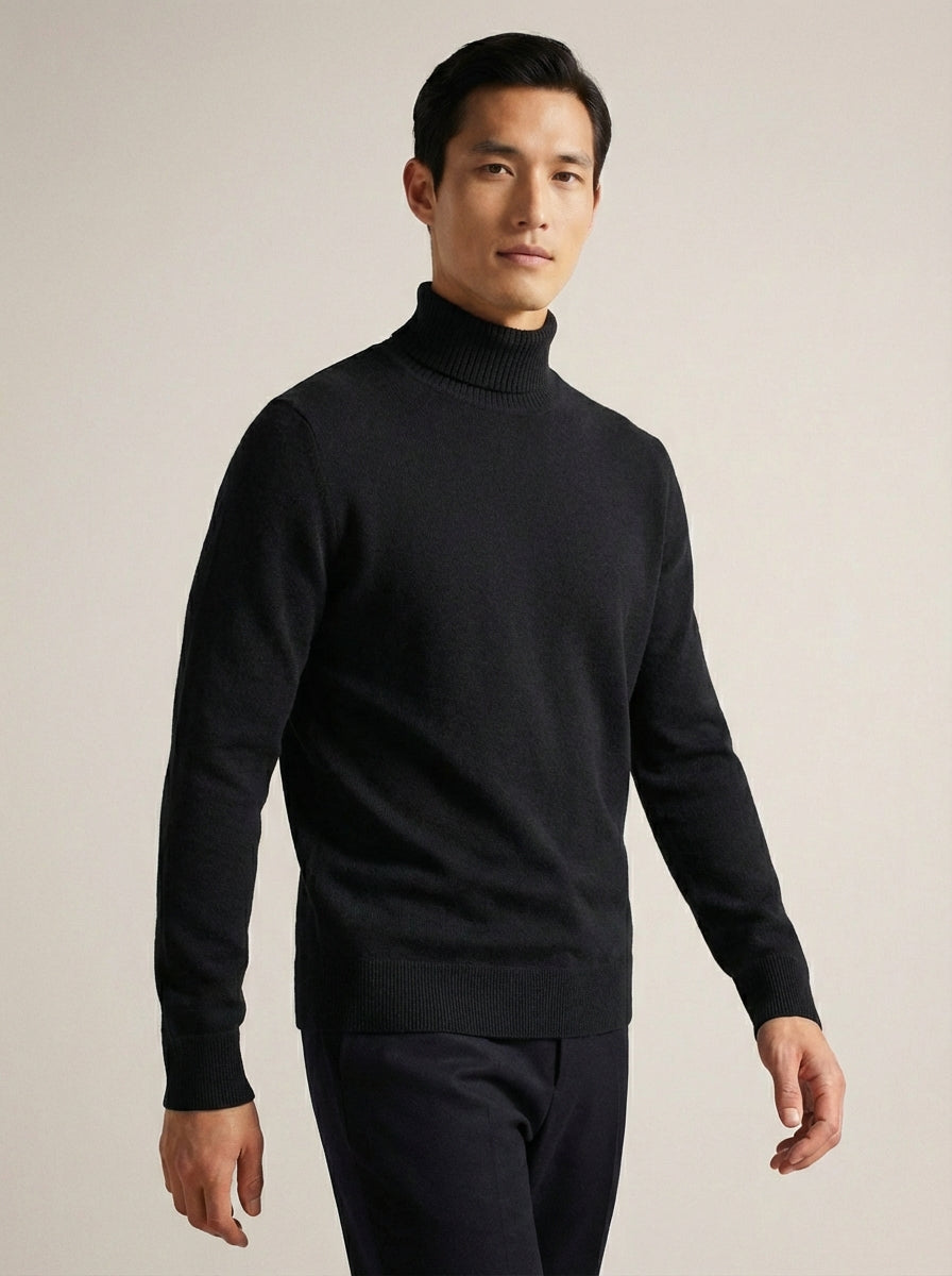 Knitted turtleneck Black