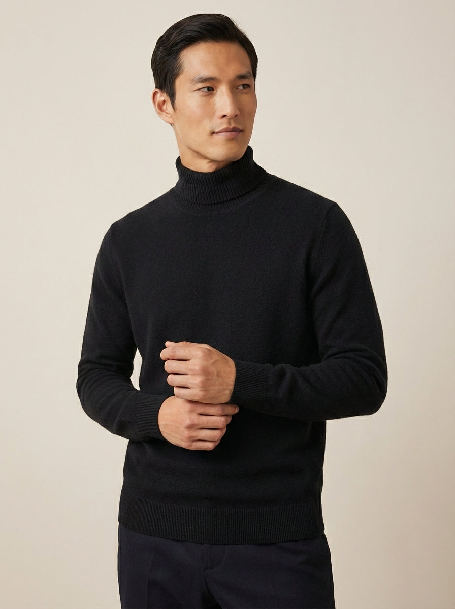 Knitted turtleneck Black