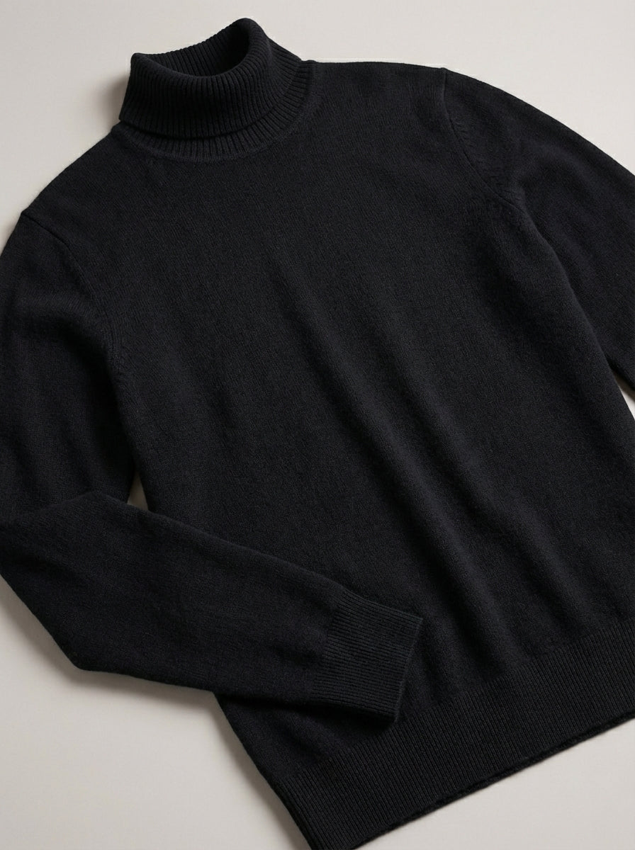 Knitted turtleneck Black