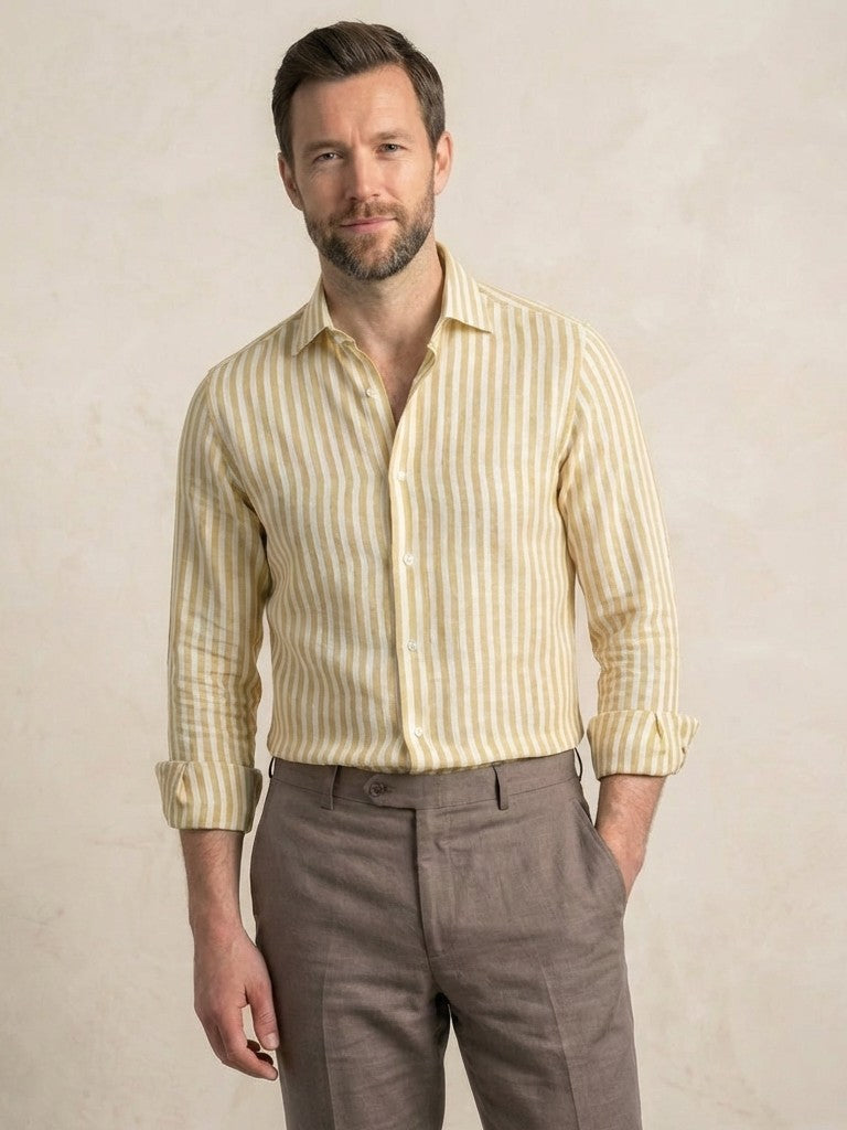 Seasonal Linen Shirt Yellow